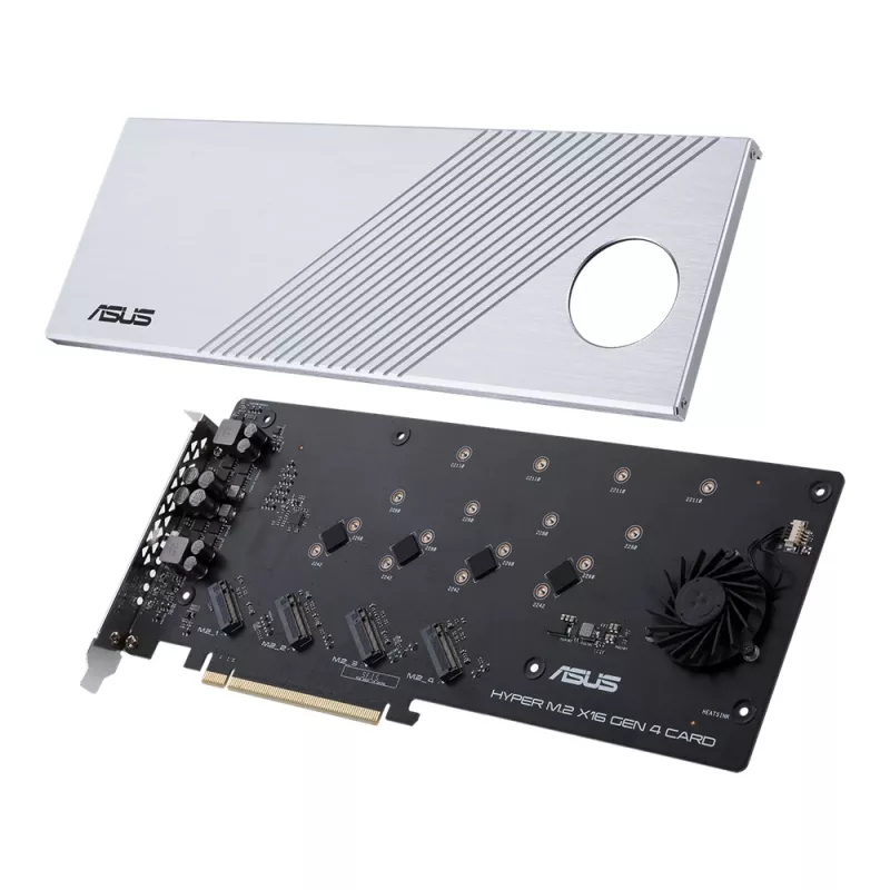 ASUS Hyper M.2 x16 Gen 4 tarjetas adaptadoras/interfaz internas