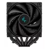 Ventilador de CPU DeepCool AK620 12 cm, dos ventiladores de 120 mm, 6 heatpipes, TDP 260 W, PWM, FDB, altura 160 mm, negro