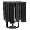 Ventilador de CPU DeepCool AK620 12 cm, dos ventiladores de 120 mm, 6 heatpipes, TDP 260 W, PWM, FDB, altura 160 mm, negro