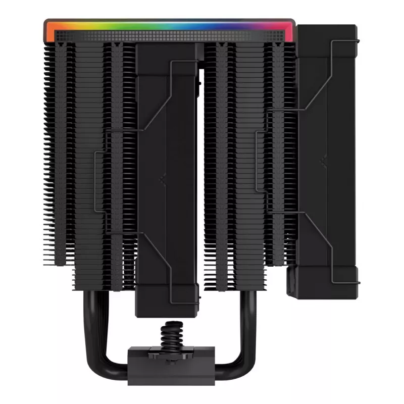 Ventilador de CPU DeepCool AK620 12 cm, dos ventiladores de 120 mm, 6 heatpipes, TDP 260 W, PWM, FDB, altura 160 mm, negro
