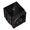 Ventilador de CPU DeepCool AK620 12 cm, dos ventiladores de 120 mm, 6 heatpipes, TDP 260 W, PWM, FDB, altura 160 mm, negro