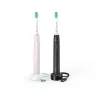 Cepillos de dientes eléctricos sónicos Philips Sonicare 3100 series 3100 series HX3675/15 pack de 2 – Negro y rosa