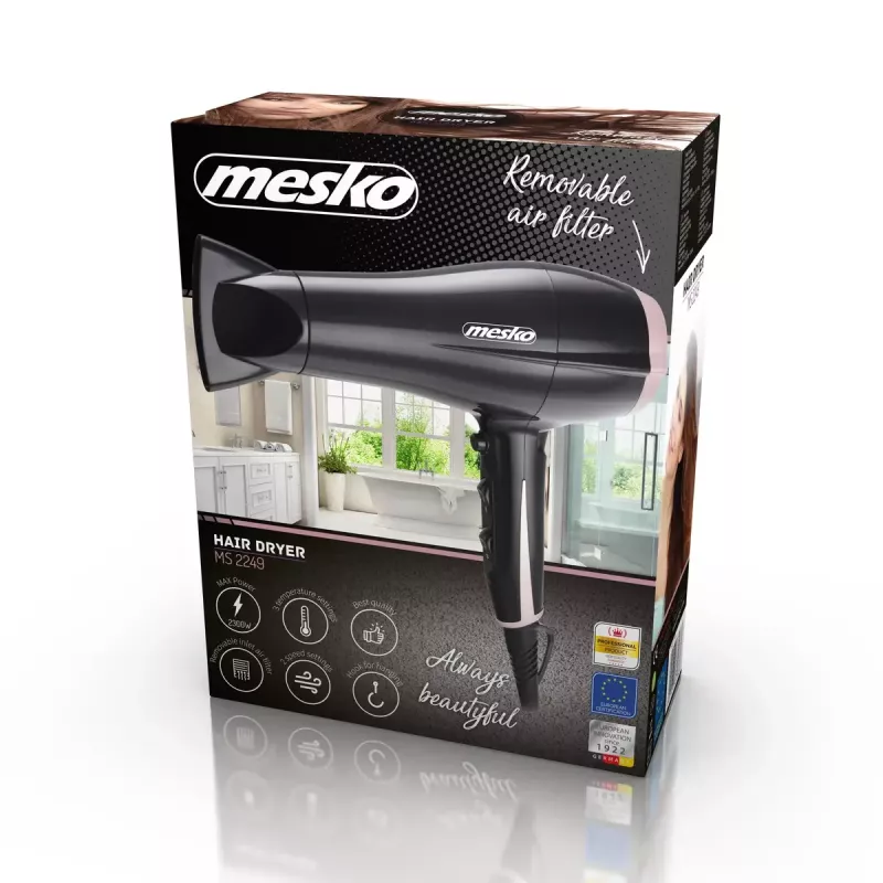 Secador de pelo Mesko MS 2249 2000 W Negro/rosa