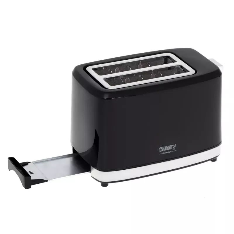 Tostadora Camry Premium CR 3218 2 rebanadas 900 W Negro Plata