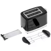 Tostadora Camry Premium CR 3218 2 rebanadas 900 W Negro Plata