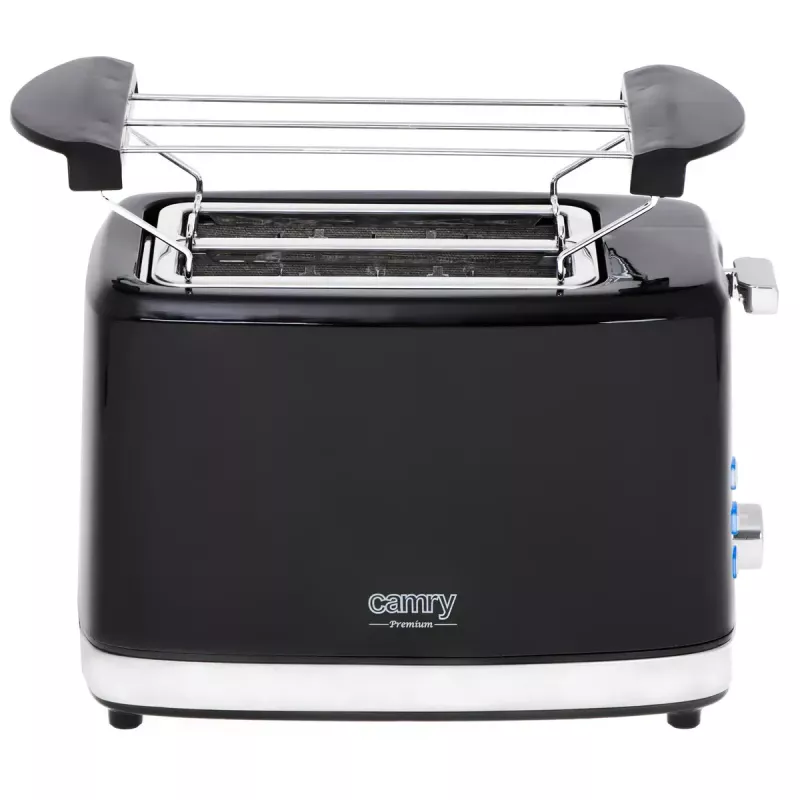 Tostadora Camry Premium CR 3218 2 rebanadas 900 W Negro Plata