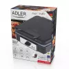 Gofrera Adler AD 3049, 4 gofres cuadrados, antiadherente, 1800 W, negra