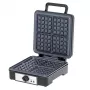Gofrera Adler AD 3049, 4 gofres cuadrados, antiadherente, 1800 W, negra