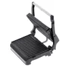 Parrilla de contacto Adler AD 3052 rectangular acero/negro, 1200 W, superficie de parrilla, tapa con bloqueo