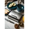 Parrilla de contacto Adler AD 3052 rectangular acero/negro, 1200 W, superficie de parrilla, tapa con bloqueo