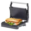 Parrilla de contacto Adler AD 3052 rectangular acero/negro, 1200 W, superficie de parrilla, tapa con bloqueo