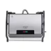 Parrilla de contacto Adler AD 3052 rectangular acero/negro, 1200 W, superficie de parrilla, tapa con bloqueo