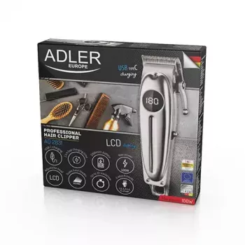 Cortapelos Adler AD 2831 Plata acero inoxidable en V 1 mm