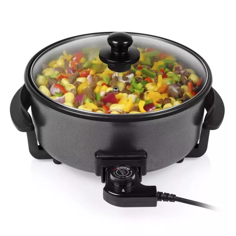 Sartén multifunción Tristar PZ-9135 XL redonda negra acero 1500W
