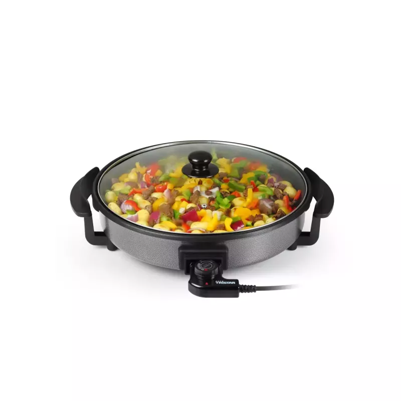 Sartén parrilla Tristar PZ-2964 multifunción redonda negra 40 cm