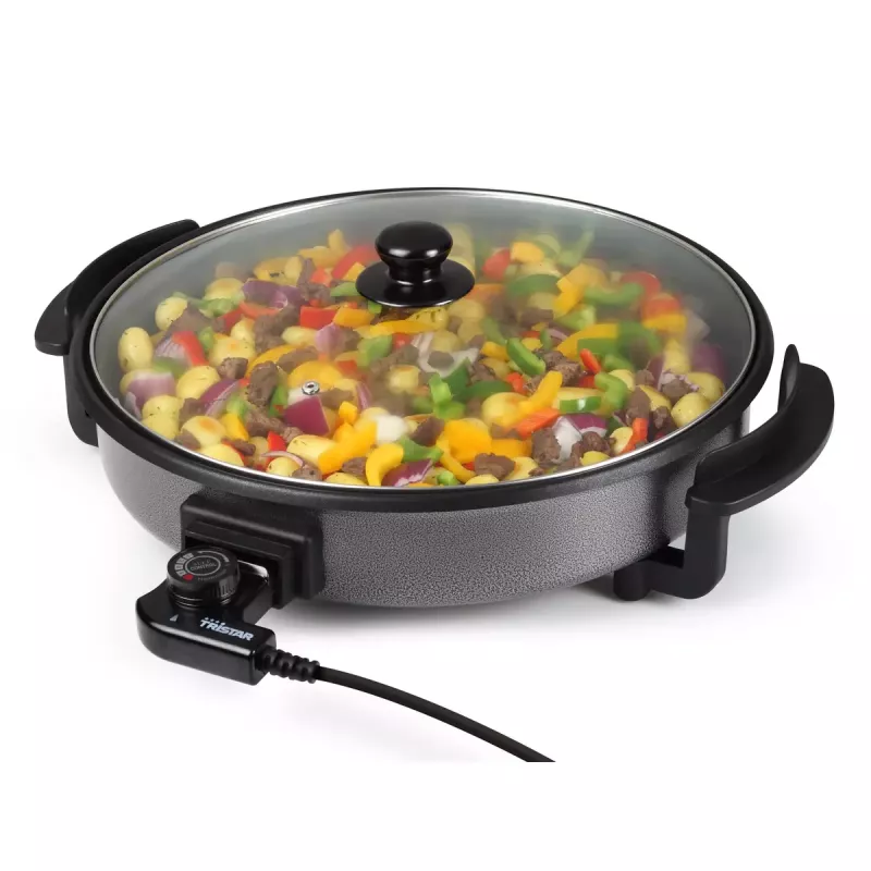 Sartén parrilla Tristar PZ-2964 multifunción redonda negra 40 cm