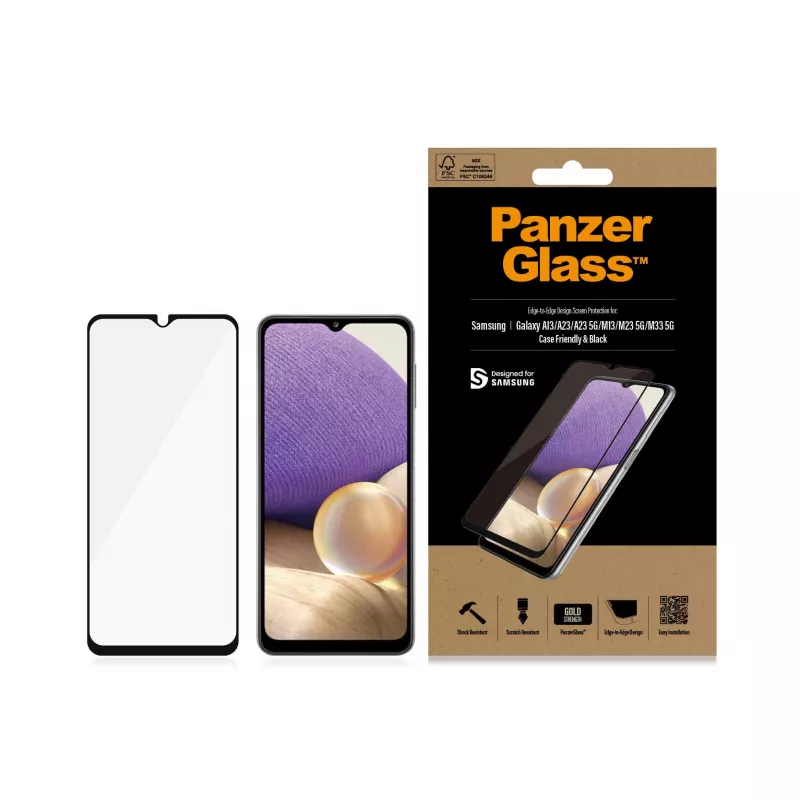 PanzerGlass ® Lámina protectora de pantalla para Samsung Galaxy A13 | A23 | A23 5G | M13 | M23 5G | M33 5G