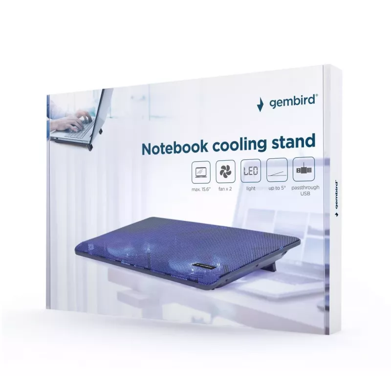 Base refrigeradora para portátil GEMBIRD 15.6