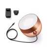 Lámpara de mesa inteligente Philips Hue Iris cobre edición especial — 1 bombilla, Bluetooth y Zigbee, 100–240V, cable de 2m