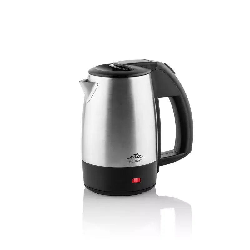 Hervidor de viaje ETA Holiday 0,5 L 1000 W negro acero inoxidable