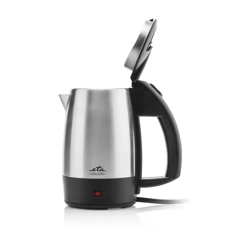 Hervidor de viaje ETA Holiday 0,5 L 1000 W negro acero inoxidable