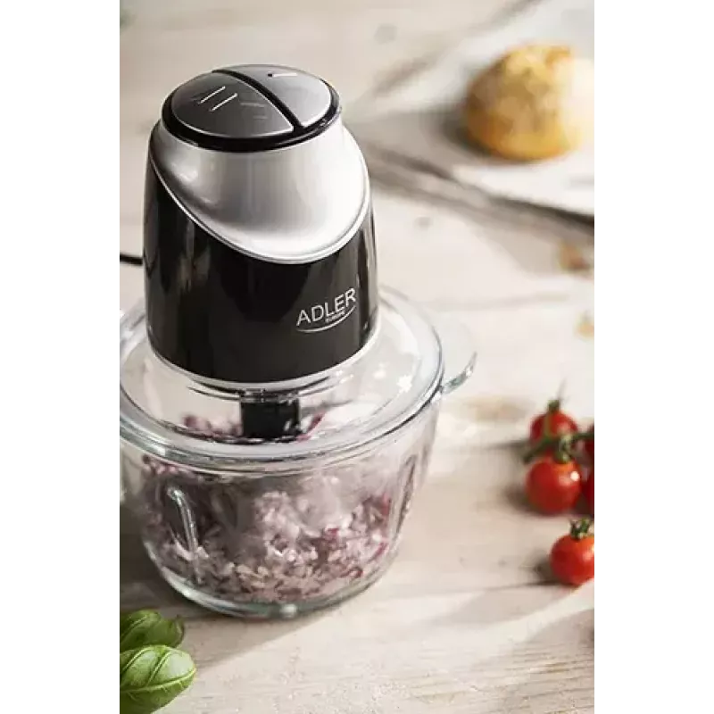 Adler AD 4082 picadora con bol de cristal, 550 W