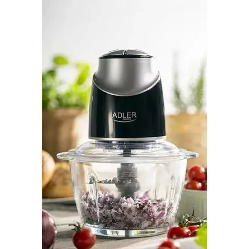 Adler AD 4082 picadora con bol de cristal, 550 W