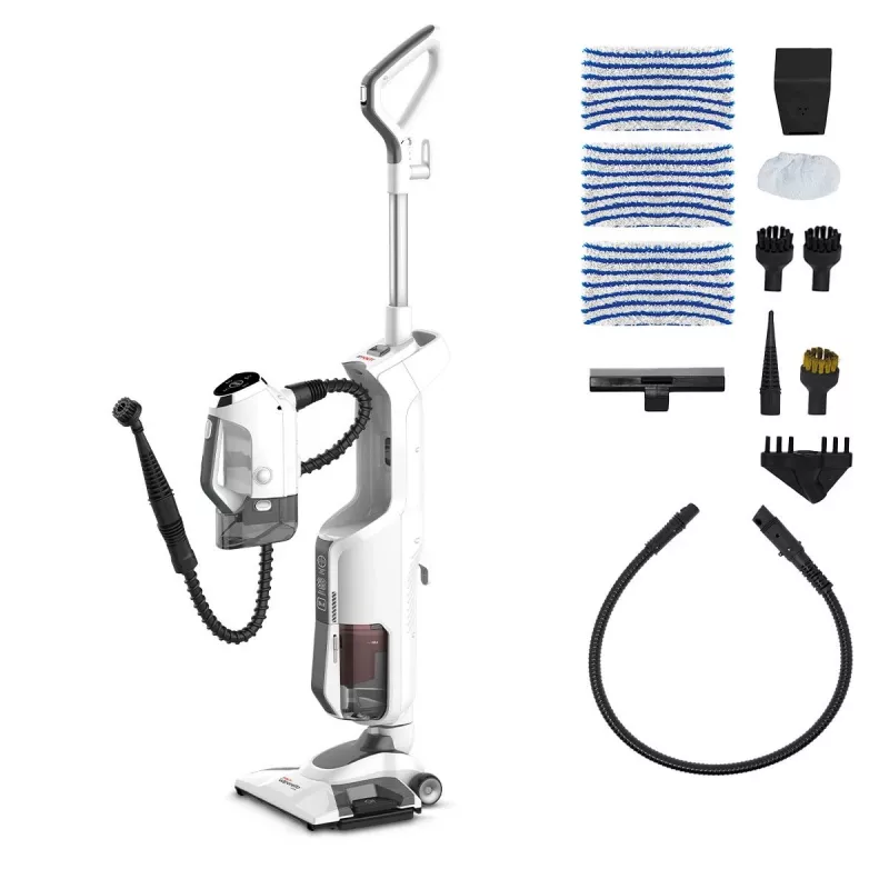 Aspirador Polti Vaporetto 3 Clean 1800 W sin bolsa blanco