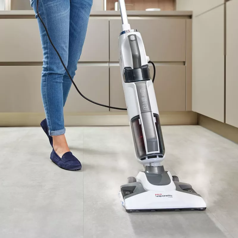 Aspirador Polti Vaporetto 3 Clean 1800 W sin bolsa blanco