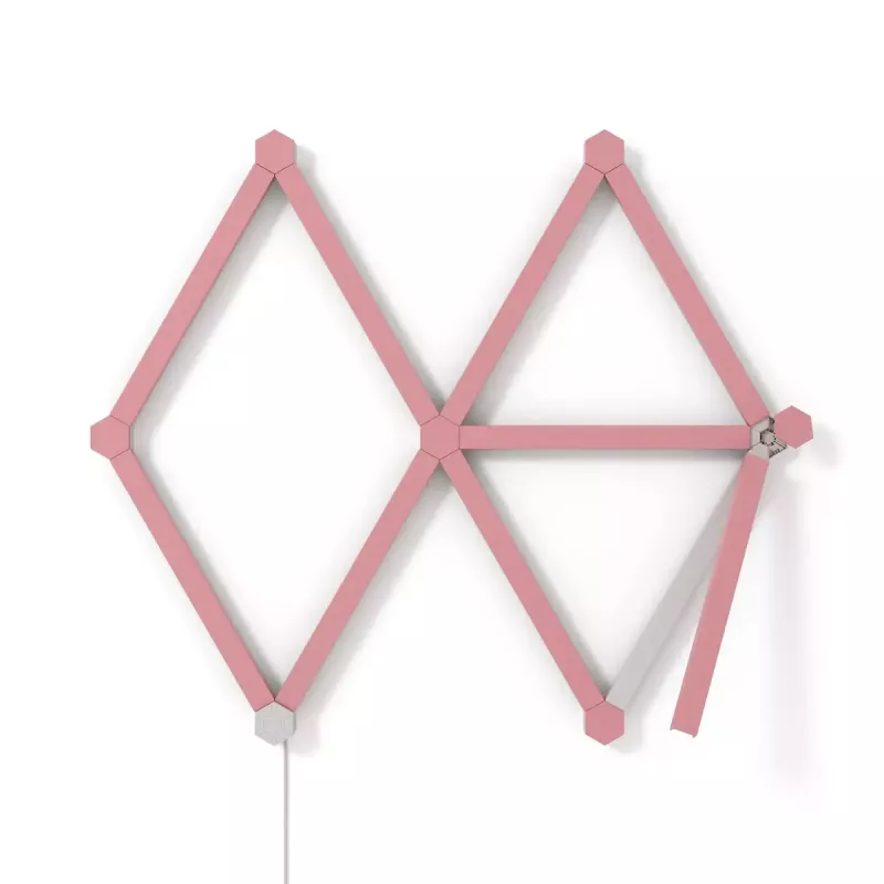 Nanoleaf Lines Skin NL59-0001PM-9PK, 60 grados, rosa mate, 9 uds.