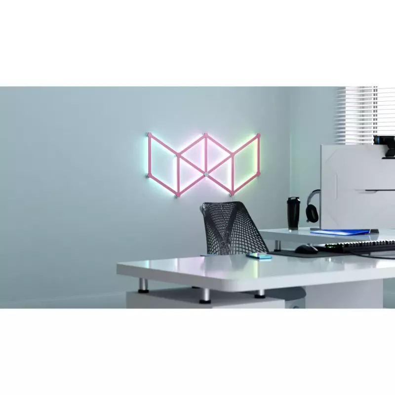 Nanoleaf Lines Skin NL59-0001PM-9PK, 60 grados, rosa mate, 9 uds.