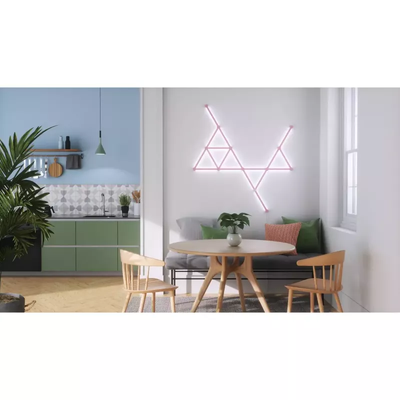 Nanoleaf Lines Skin NL59-0001PM-9PK, 60 grados, rosa mate, 9 uds.