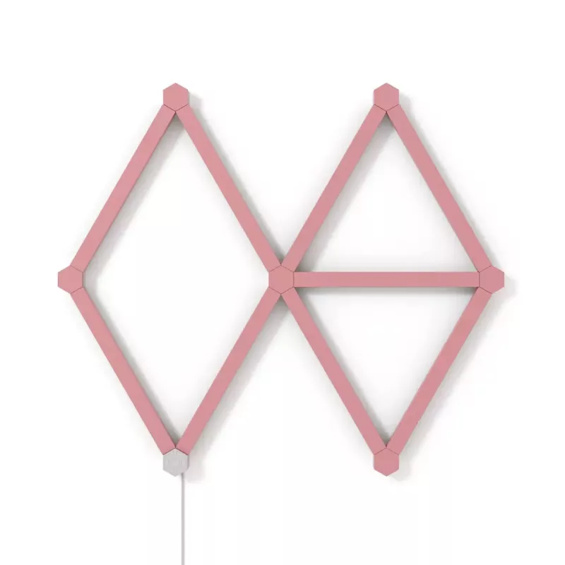 Nanoleaf Lines Skin NL59-0001PM-9PK, 60 grados, rosa mate, 9 uds.