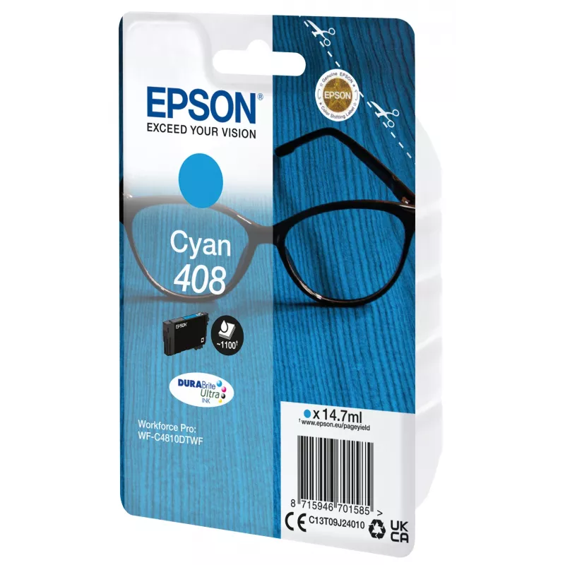 Cartucho de tinta Epson C13T09J24010 1 unidad Original Rendimiento estándar Cian