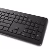 Conjunto inalámbrico de teclado y ratón Dell KM3322W — QWERTY tamaño completo, RF inalámbrico, negro, uso de oficina