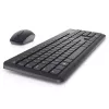 Conjunto inalámbrico de teclado y ratón Dell KM3322W — QWERTY tamaño completo, RF inalámbrico, negro, uso de oficina