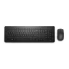 Conjunto inalámbrico de teclado y ratón Dell KM3322W — QWERTY tamaño completo, RF inalámbrico, negro, uso de oficina
