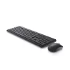 Conjunto inalámbrico de teclado y ratón Dell KM3322W — QWERTY tamaño completo, RF inalámbrico, negro, uso de oficina