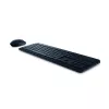 Conjunto inalámbrico de teclado y ratón Dell KM3322W — QWERTY tamaño completo, RF inalámbrico, negro, uso de oficina