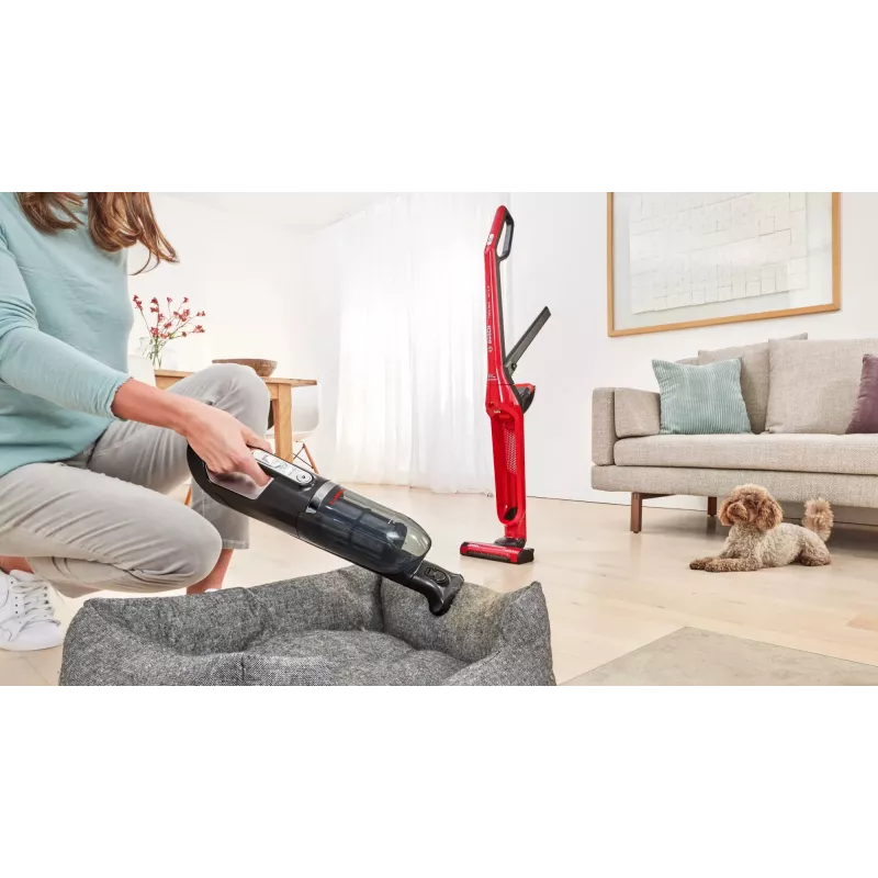 Aspirador de batería Bosch Serie 4 BBH3ZOO28 — inalámbrico 25,2 V, depósito de polvo 0,4 L, aspirador de mano desmontable