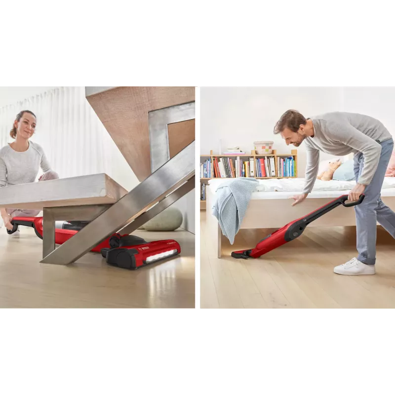 Aspirador de batería Bosch Serie 4 BBH3ZOO28 — inalámbrico 25,2 V, depósito de polvo 0,4 L, aspirador de mano desmontable