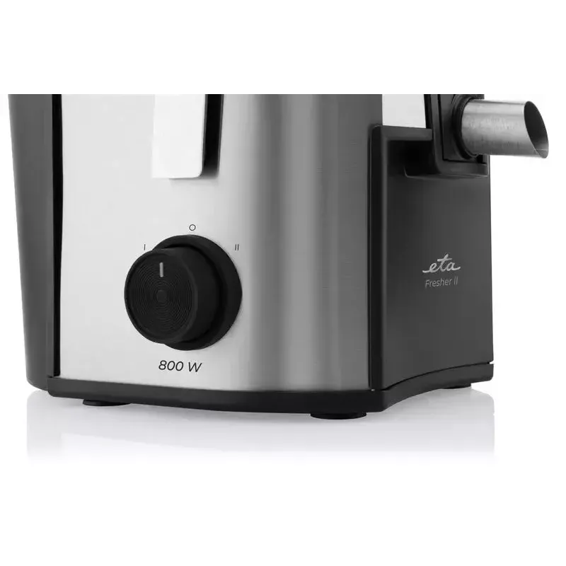 Exprimidor centrífugo ETA Fresher II 800 W, jarra de zumo 0,8 L, negro/acero inoxidable