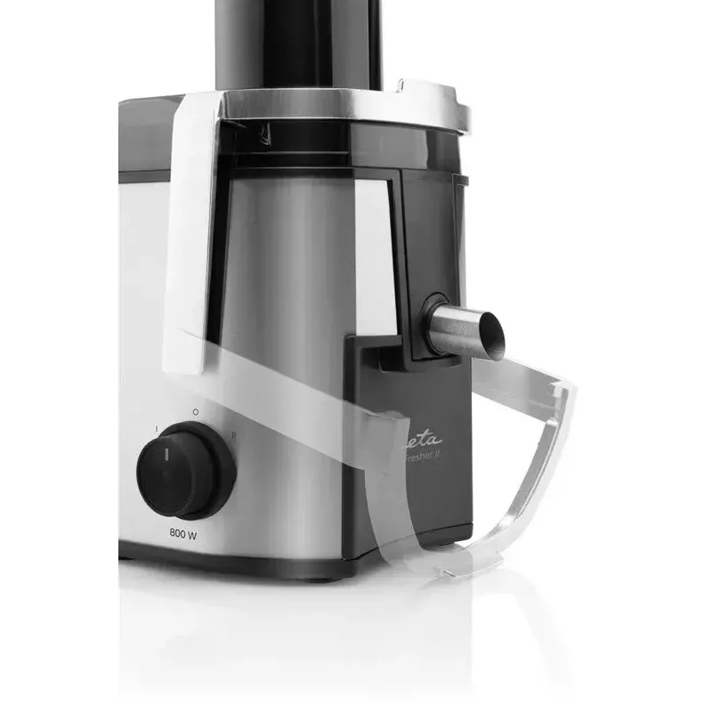 Exprimidor centrífugo ETA Fresher II 800 W, jarra de zumo 0,8 L, negro/acero inoxidable