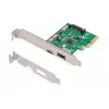 Tarjeta PCIe DIGITUS USB-C + USB-A, hasta 10 Gbit/s