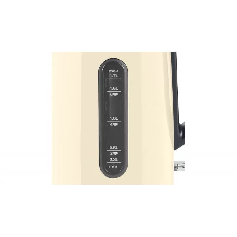 Hervidor eléctrico Bosch TWK4P437 1,7 L, 2400 W, carcasa de acero inoxidable, inalámbrico, beige/negro
