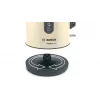 Hervidor eléctrico Bosch TWK4P437 1,7 L, 2400 W, carcasa de acero inoxidable, inalámbrico, beige/negro