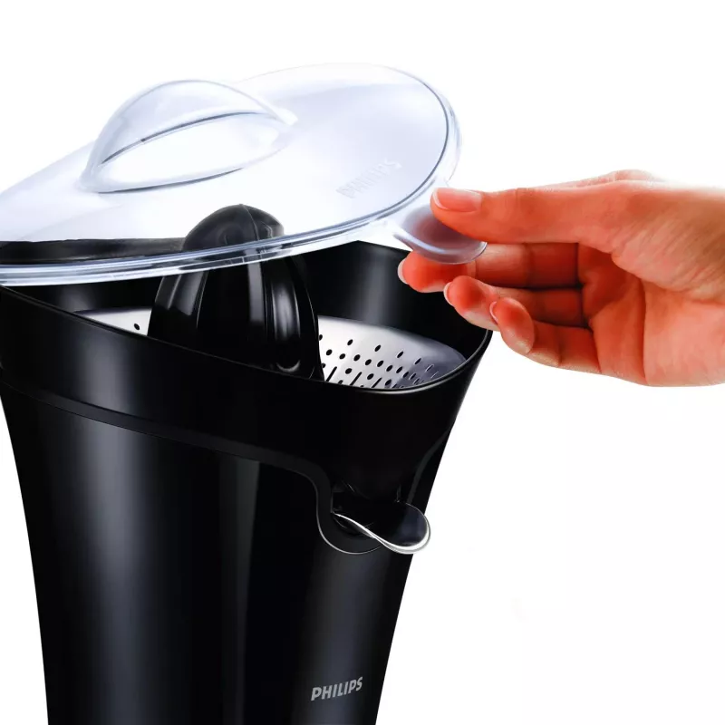 Exprimidor Philips Avance Collection HR2752/90, exprimidor de cítricos, 85 W, negro, antigoteo, recogecables