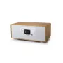 Radio personal Muse M-695 DBTW — sintonizador digital DAB/DAB+/FM, TFT de 2,8 inch, 60 W RMS, AC/DC, madera/blanco