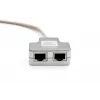 Adaptador de cable de red DIGITUS CAT 5e 2x conector hembra RJ45 a 1x conector macho RJ45 0,19 m