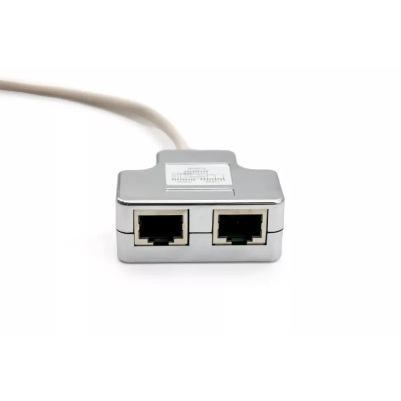 Adaptador de cable de red DIGITUS CAT 5e 2x conector hembra RJ45 a 1x conector macho RJ45 0,19 m